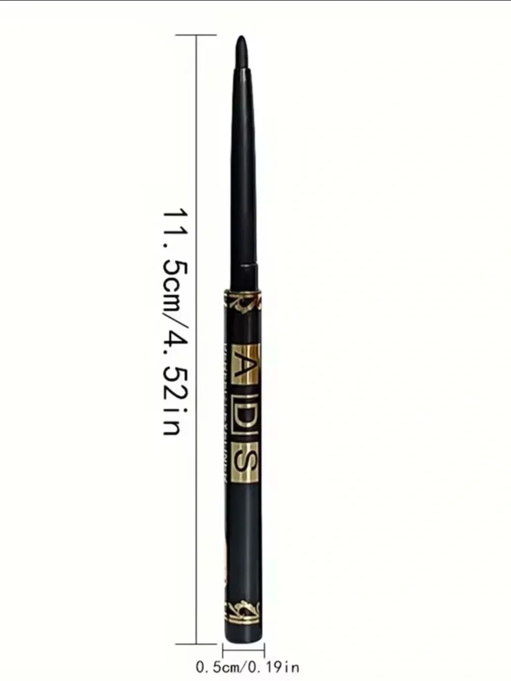 3 Pack Black Waterproof Eyeliner Pencils Long Lasting Smudge Proof
